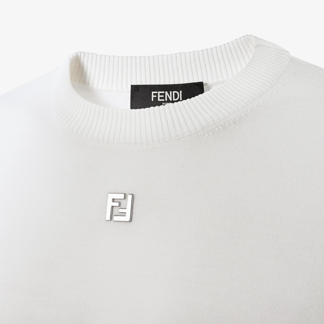 Pullover White wool jumper White - Image 3/4
