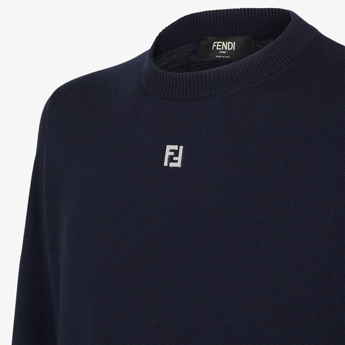 Pullover Navy blue wool jumper Blue - Image 4/5