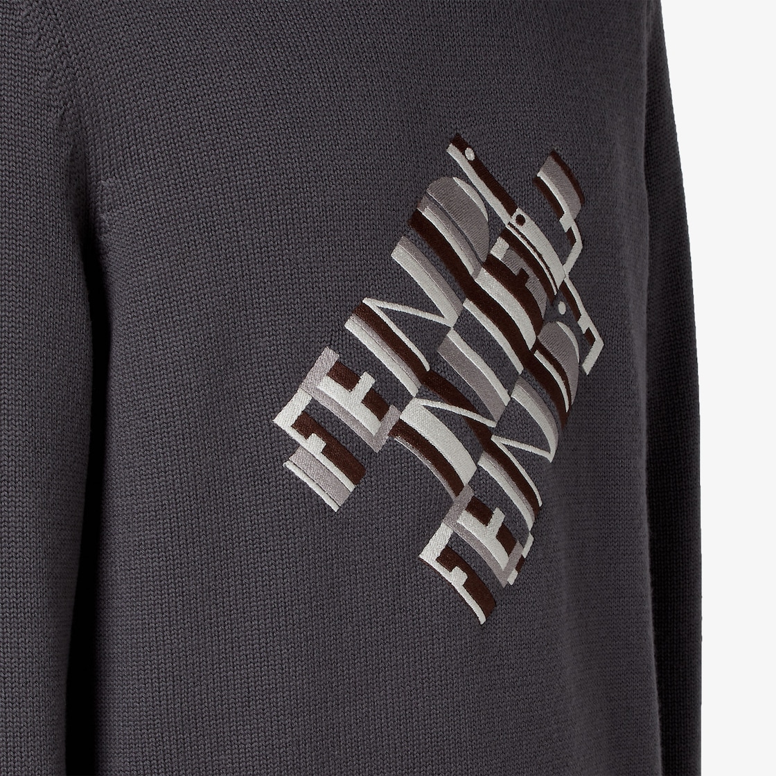 Pullover Grey wool jumper Grey - Image 3/4