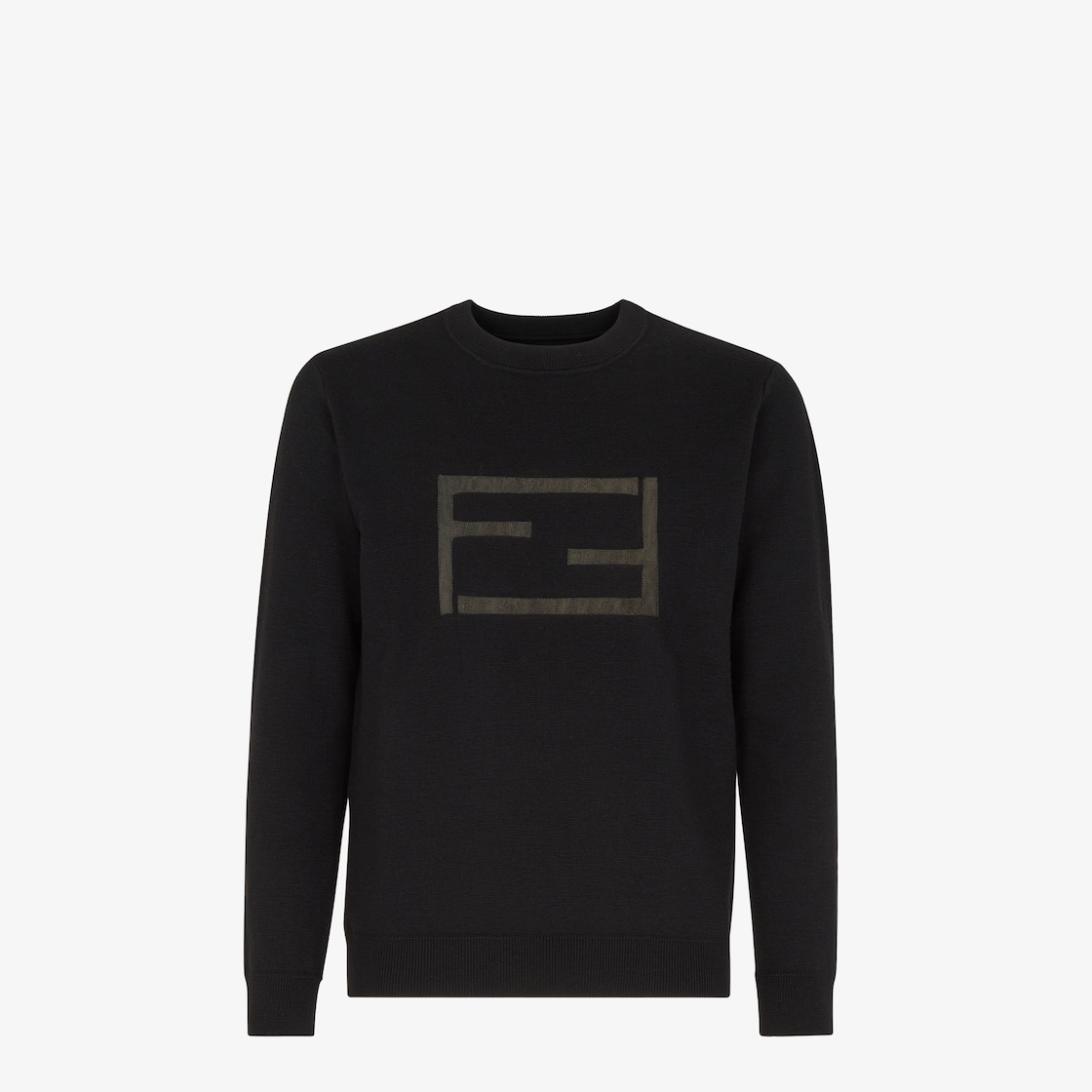 Sweater - Black wool sweater | Fendi