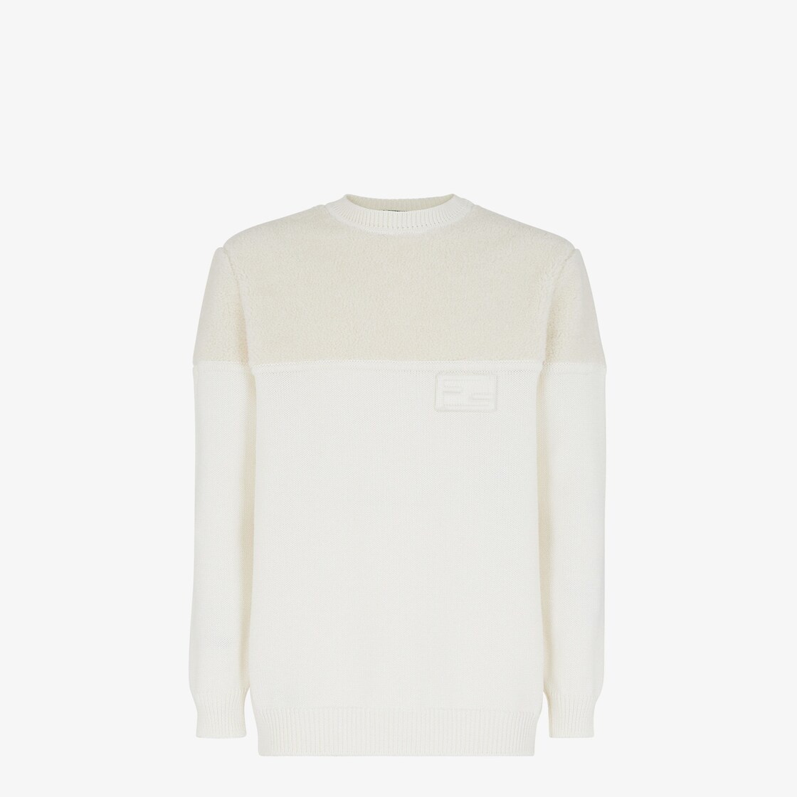 セーター - ホワイトシルク＆ウール ジャージー | Fendi
