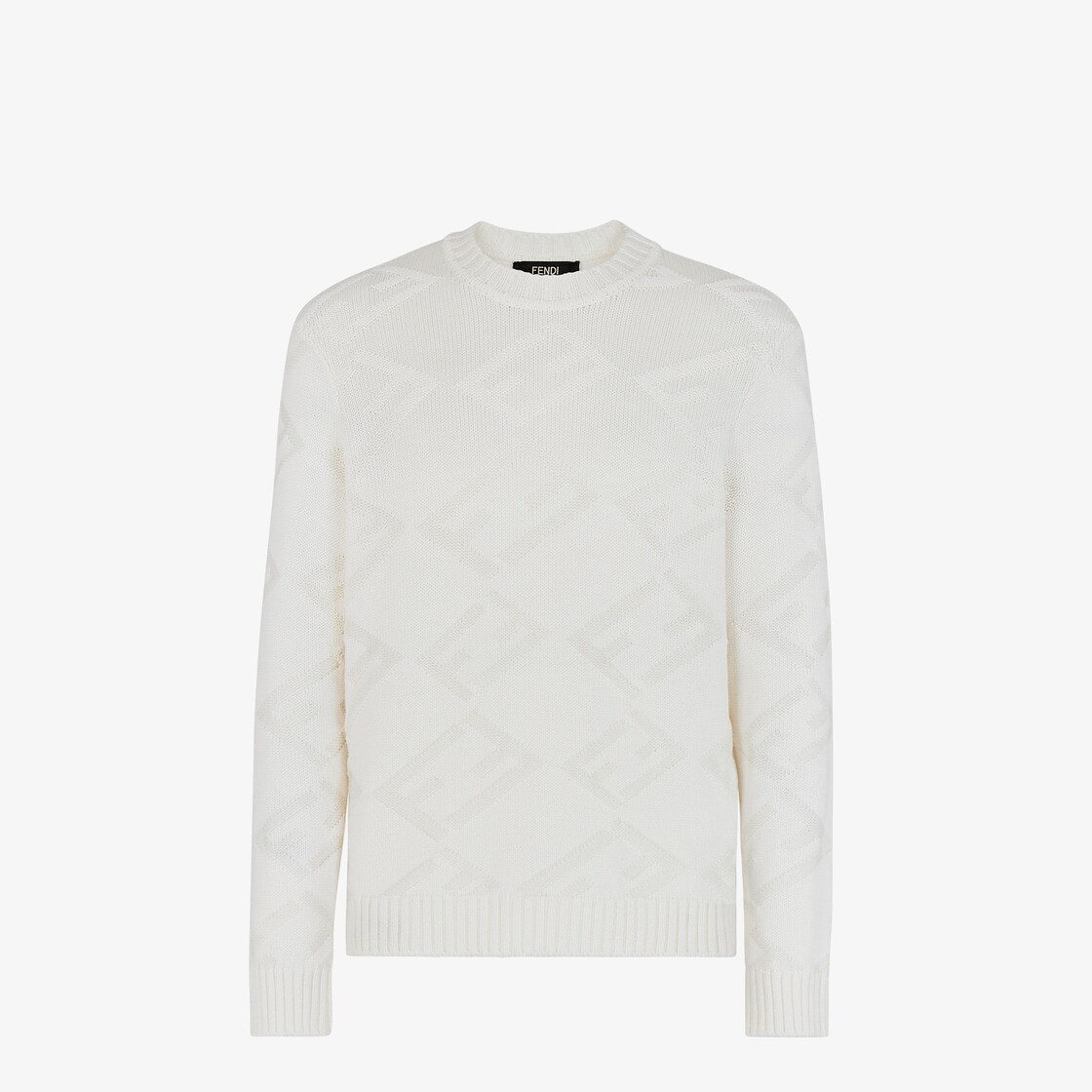 Sweater - White wool sweater | Fendi