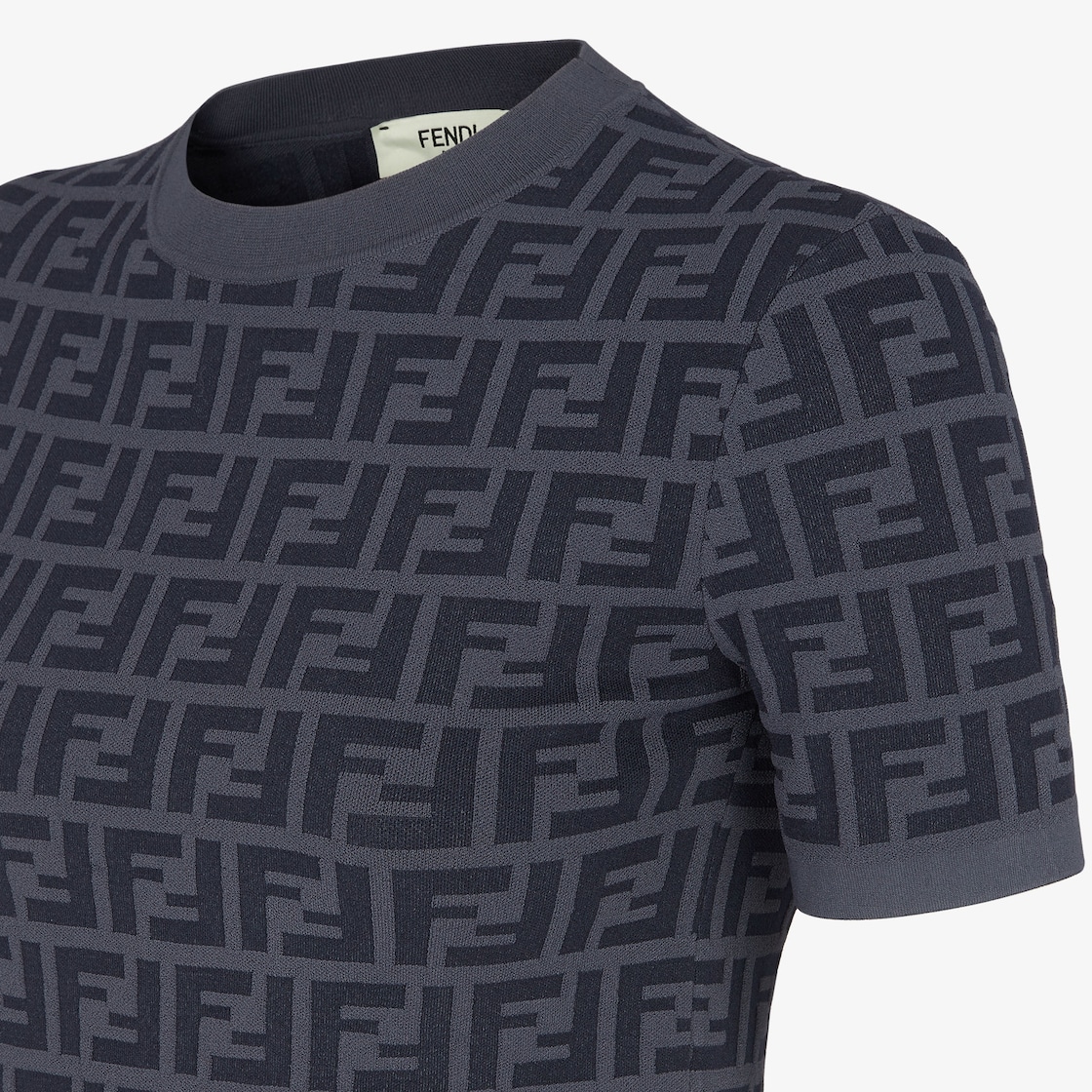 Sweater - Dark gray FF viscose sweater | Fendi