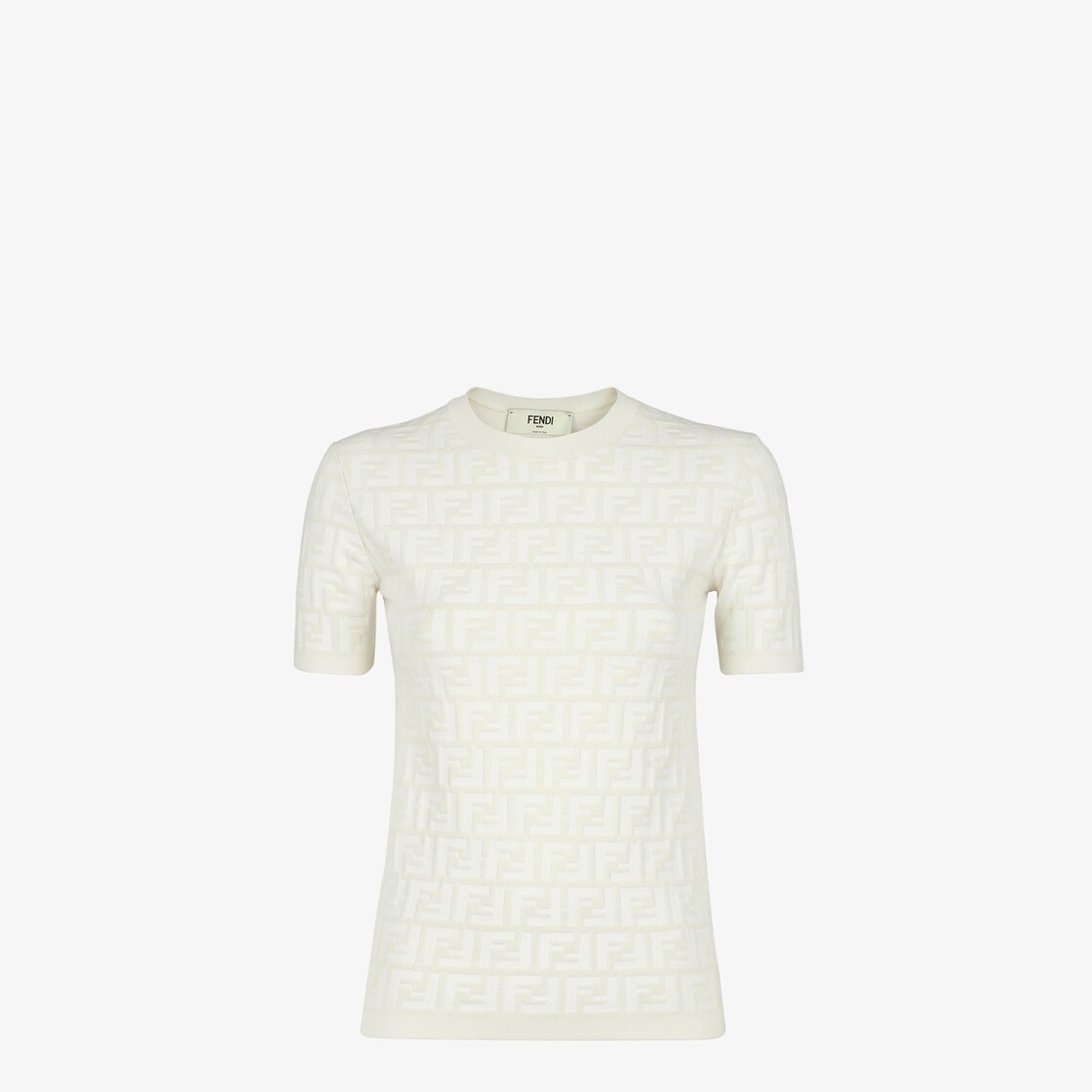 Sweater - White FF viscose jumper | Fendi