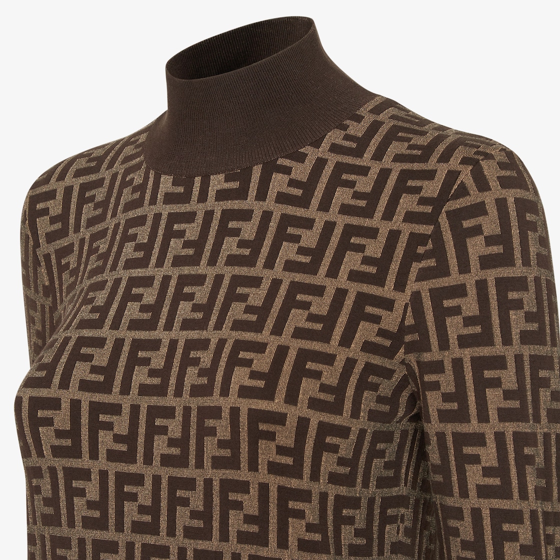 Sweater Brown FF cotton sweater Brown - Image 3/4