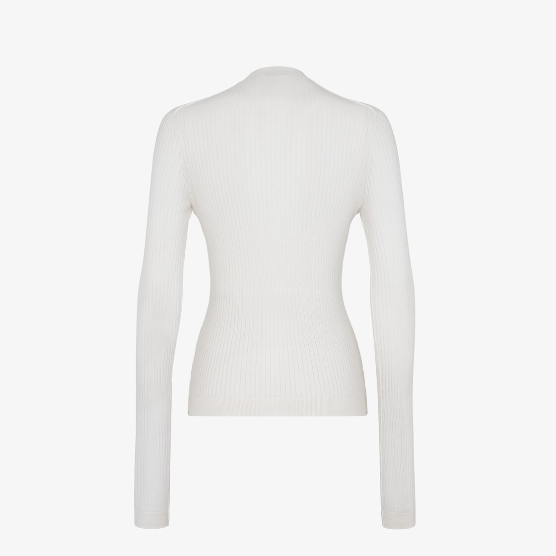 Jumper White silk and wool jersey White - Image 2/3