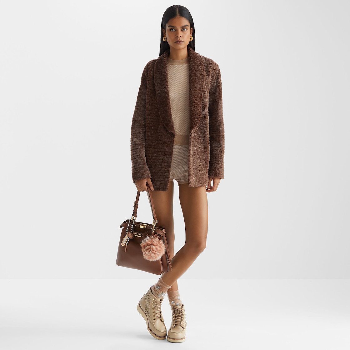 セーター ウール ブラウン | Fendi セーター ウール ブラウン | Fendi