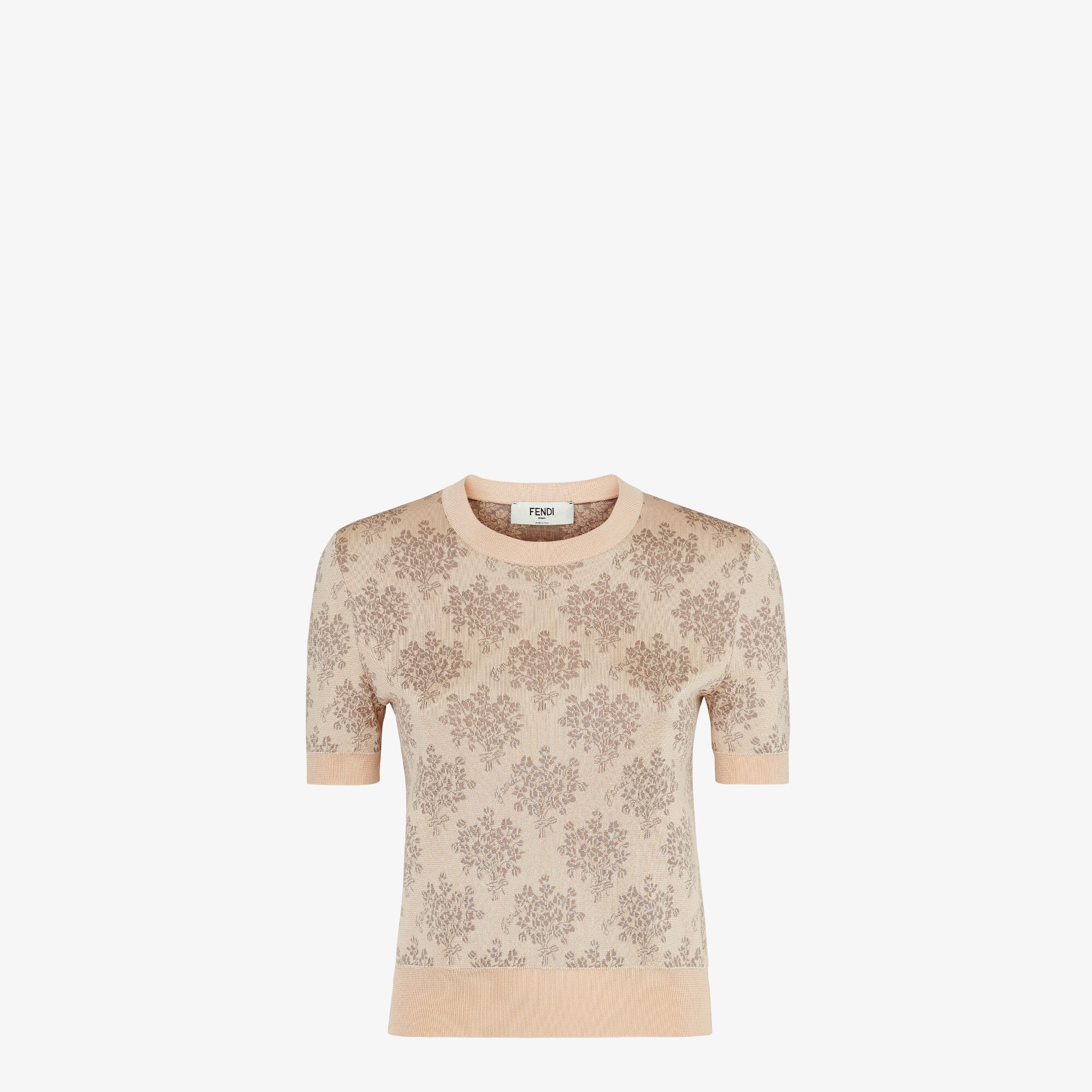 ファブリック FFロゴモチーフ セーター　美品 FENDI ☆美品☆ファブリック FFロゴモチーフ セーター（総柄