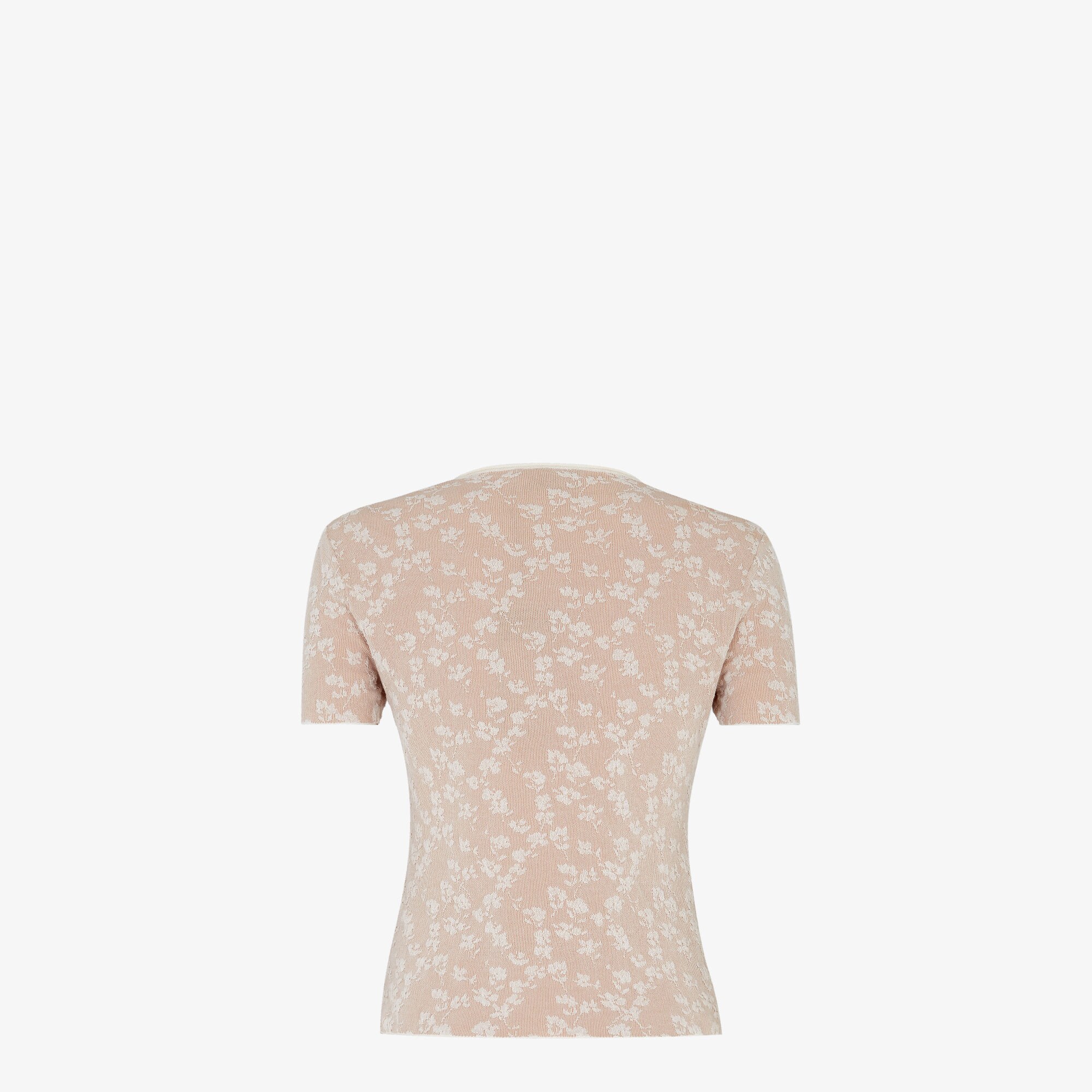 Tシャツ・カットソー Fendi Ribbed Knit T-Shirt With Jacquard Logo Motif Fendi Ribbed Knit T-Shirt With Jacquard Logo Motif | THE LIST