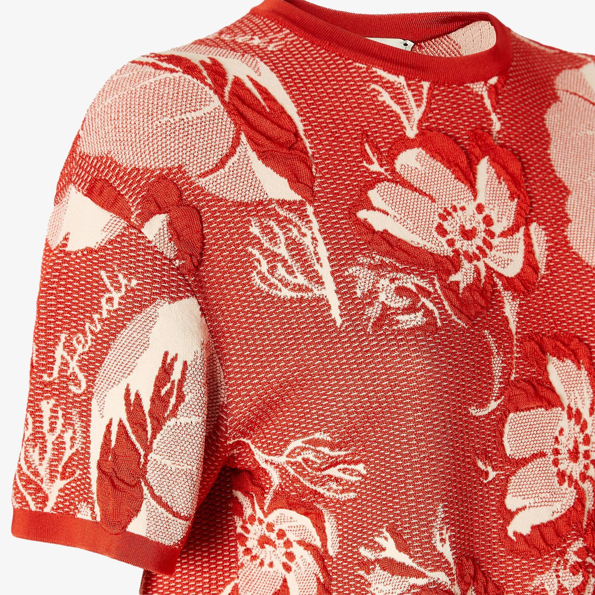 ★FENDI★ビスコース ジャカード Tシャツ Tシャツ ファブリック レッド | Fendi