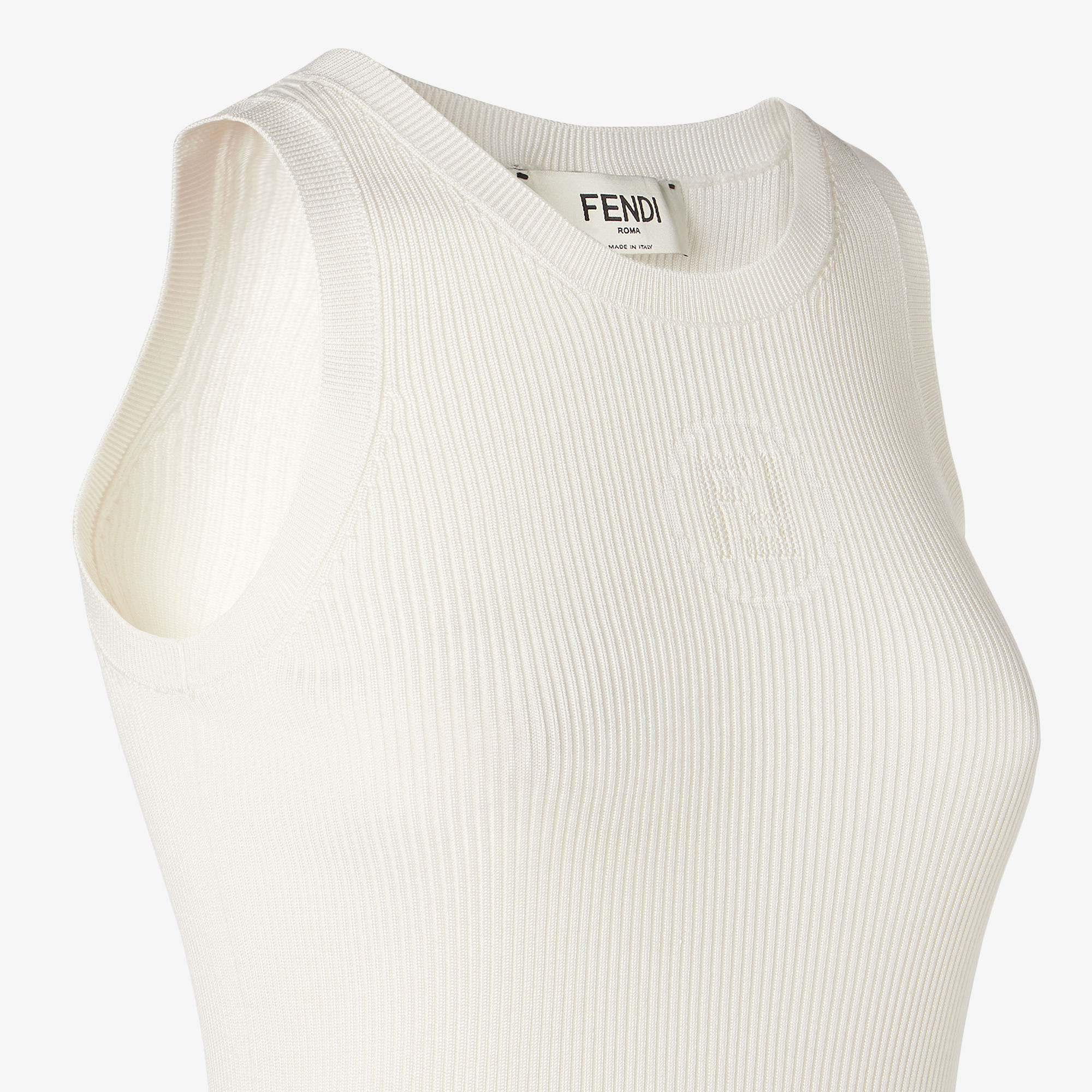 【送料&関税込】Fendi Ivory Silk Blend Top FZXD56AUI4F08QQ_01