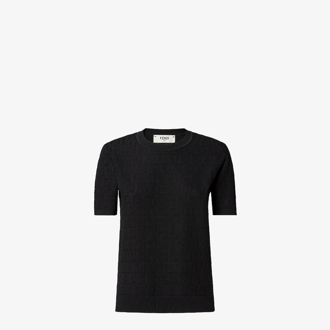 Jumper Black FF cotton and viscose jumper Black - Image 1/3