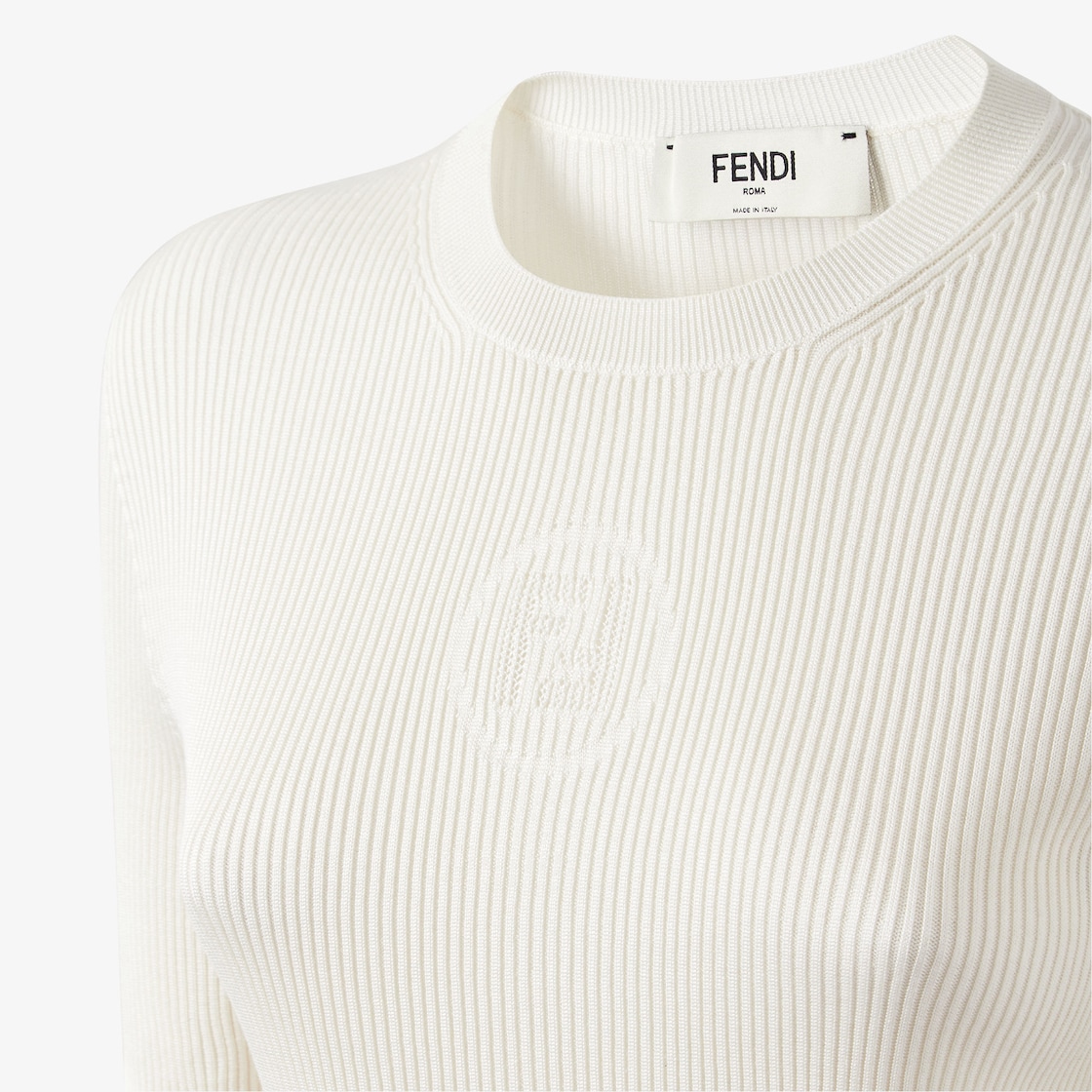 Jumper White silk and cotton jumper White - Image 4/5