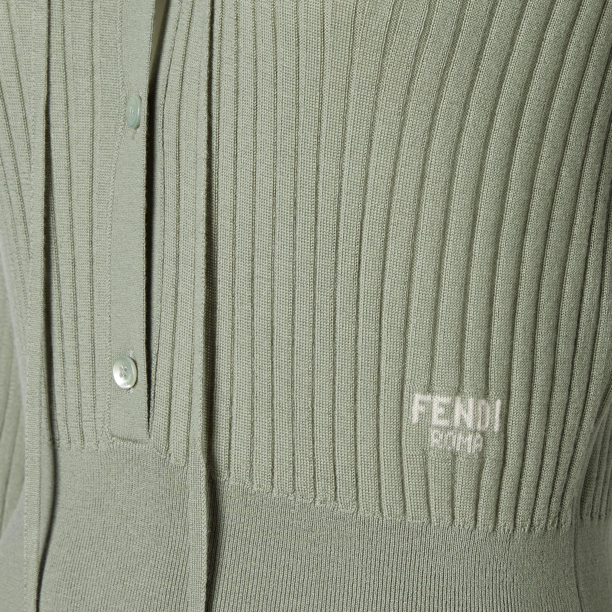 【新品】ラストSALE！　FENDI フェンディ　10A  セーター　グリーン系 新品】ラストSALE！ FENDI フェンディ 10A セーター グリーン系 新品