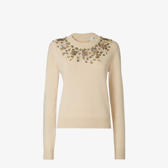 Fendi Jumper In Neutral