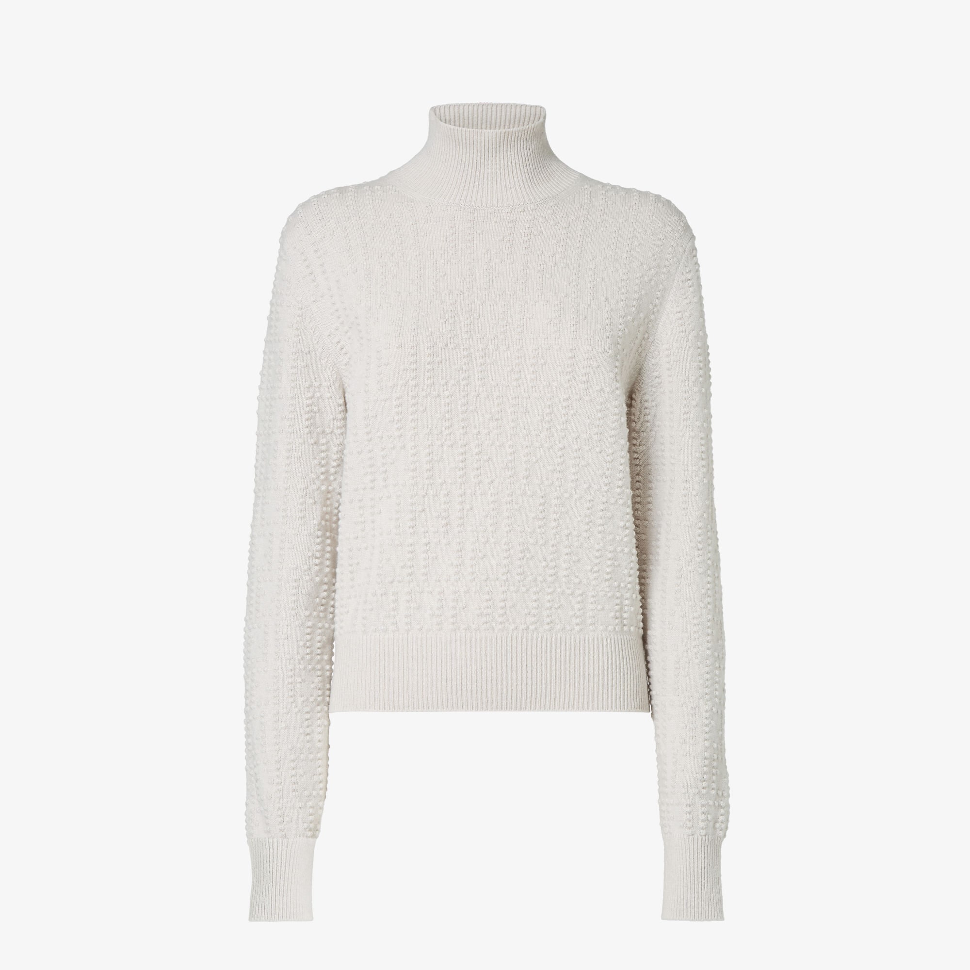 ITJCEVZZ0PN4 FENDI フェンディ モンスター セーター トップス ウール100％ 羊毛 ホワイト 白 薄手 ラウンドネック レディース サイズ 46 ブランド FENDI（フェンディ） セーター ニット モンスター ディアボリック