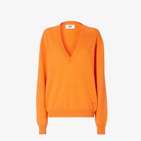 Fendi Pullover In Orange