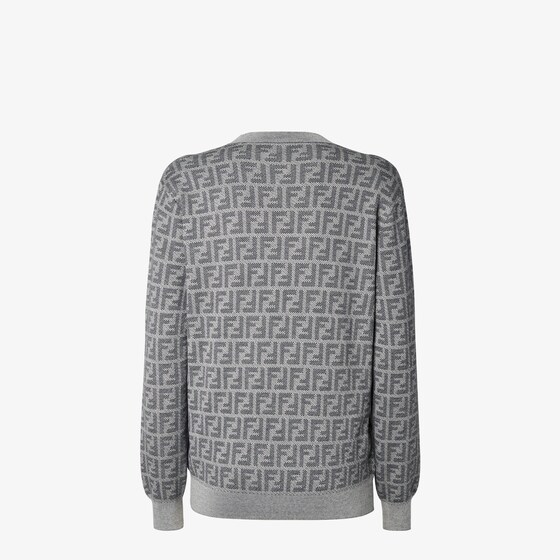 Fendi Long-sleeved boxy jumper with round neck | Thumbnail 2