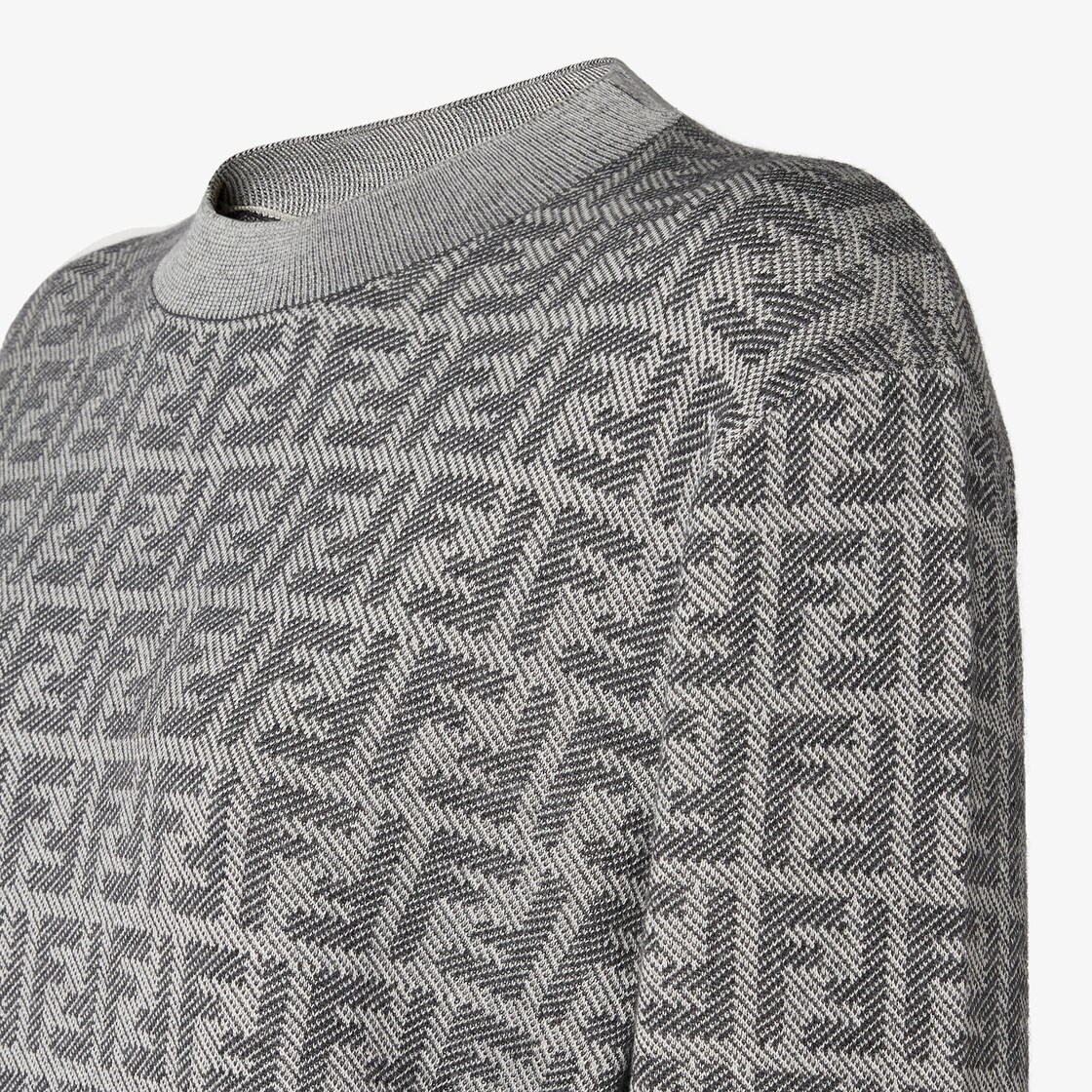 Jumper Blue FF jacquard jumper Blue - Image 3/4