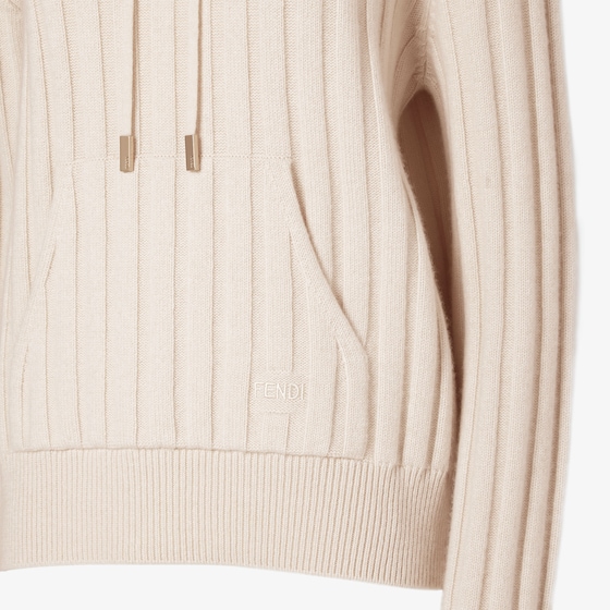 Fendi Oversize sweatshirt with drawstring hood and long low-set | Thumbnail 3