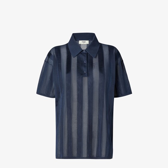 Fendi Polo Shirt In Blue