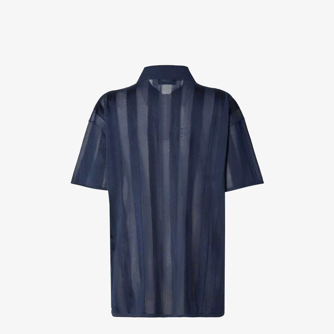 Polo Shirt Navy blue Pequin silk polo shirt Blue - Image 2/4
