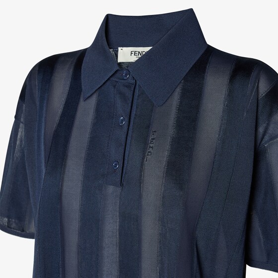 Fendi Polo shirt with short sleeves and dropped shoulders | Thumbnail 3