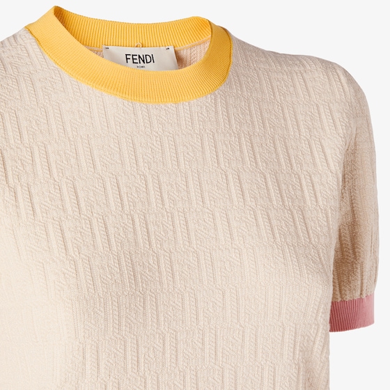Fendi Regular fit jumper with crew neck and short sleeves | Thumbnail 3
