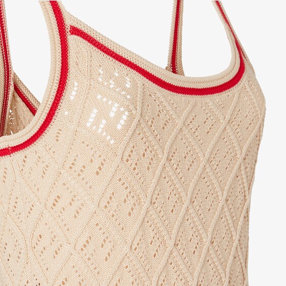 Fendi Sleeveless top with scoop neckline and thin shoulder straps | Thumbnail 3