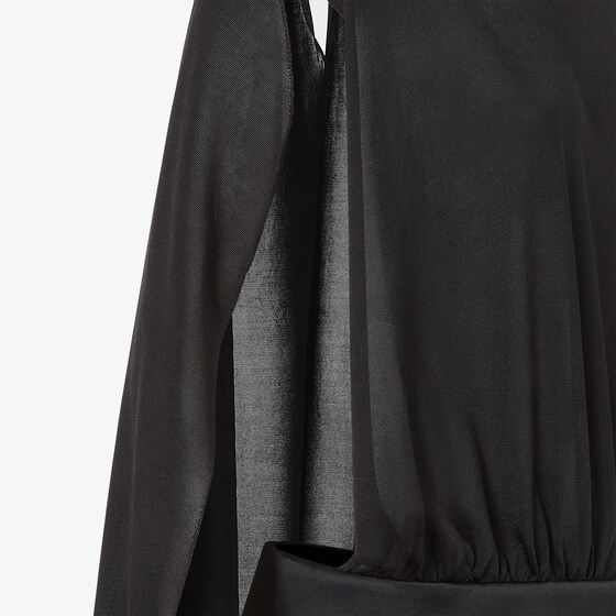 Fendi Sleeveless top featuring an asymmetrical cape-effect design | Thumbnail 3