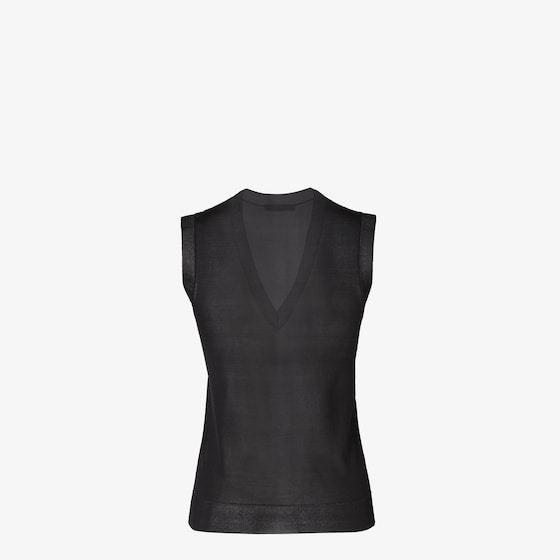 Fendi V-neck, sleeveless fitted top | Thumbnail 2