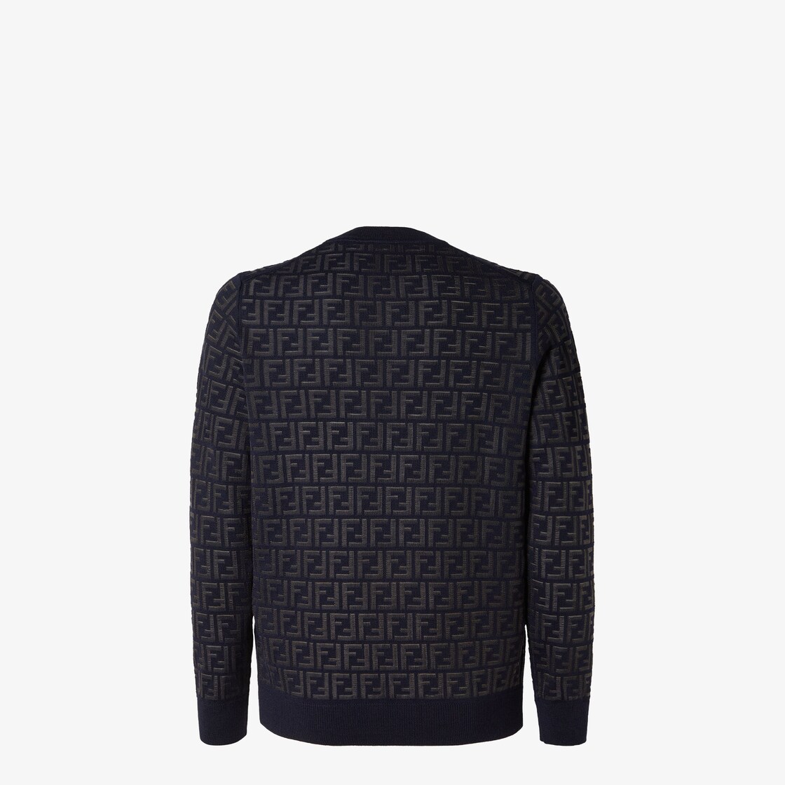 Pullover Blue wool and FF nylon jumper Blue - Image 2/4