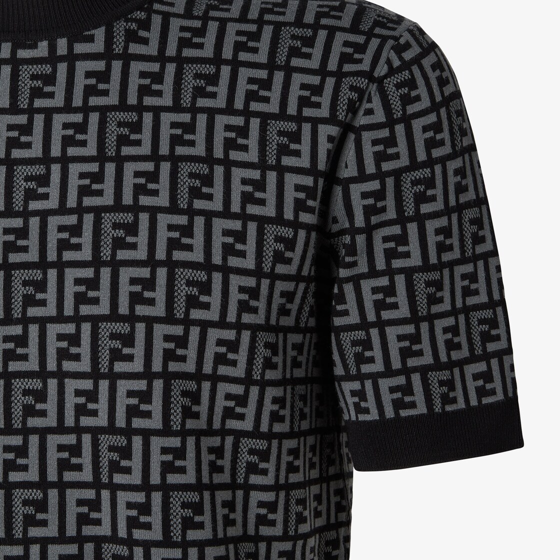 毛衣-黑色布料毛衣-男士针织衫-FENDI芬迪中国官网
