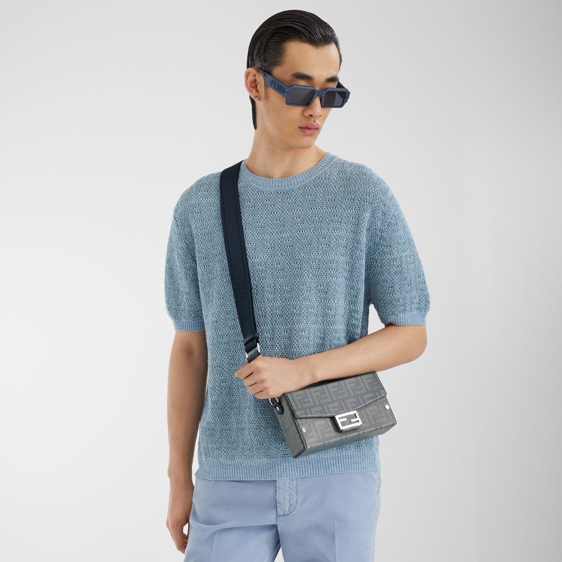 Sweater Linen Light blue | Fendi