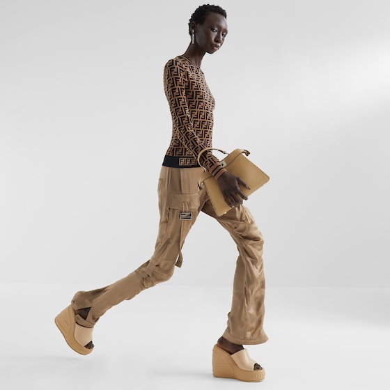 Fendi Long-sleeved fitted knit top | Thumbnail 4