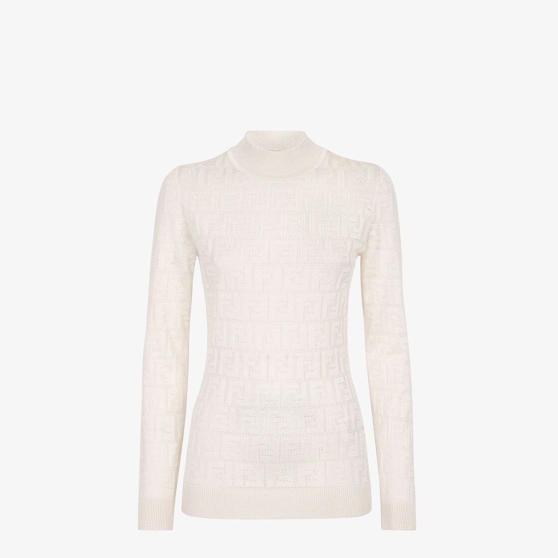 Sweater - White fabric sweater | Fendi