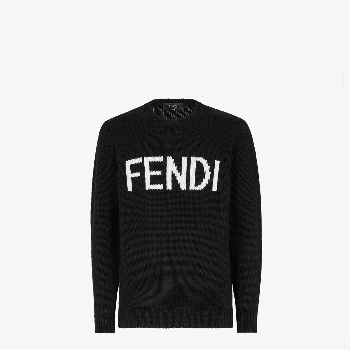 Pullover Black wool sweater Fendi