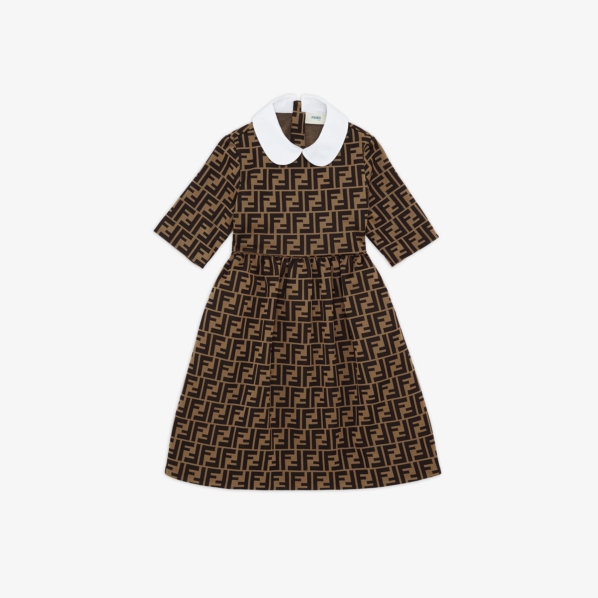 Dress Junior fabric dress with all over Fendi logo Fendi