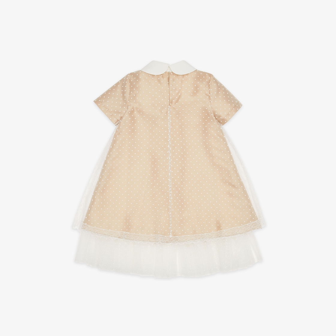 Junior Dress Beige duchess satin and tulle junior dress Beige - Image 2/3