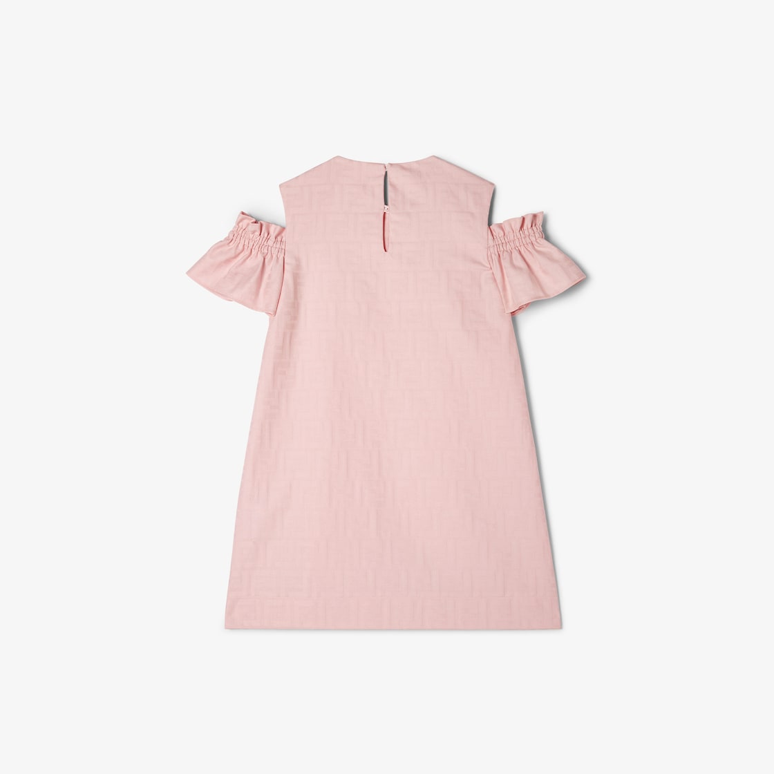 Junior dress Pink cotton jacquard junior dress Pink - Image 2/3