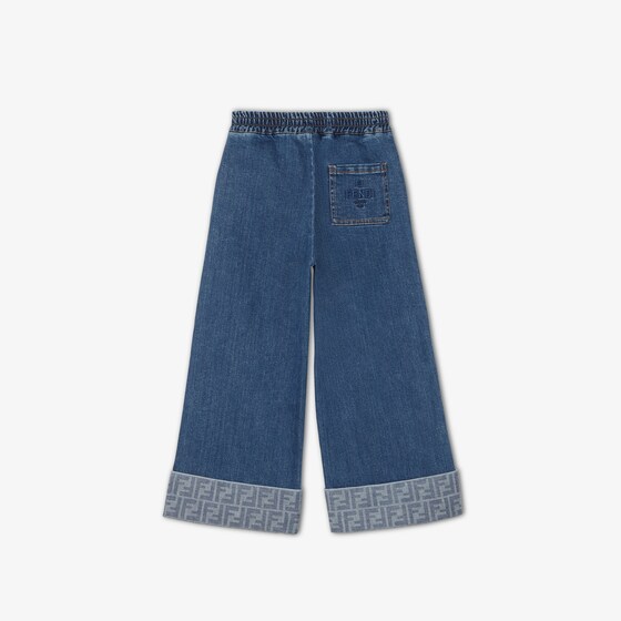 Fendi Wide-leg junior jeans with elasticated waist | Thumbnail 2