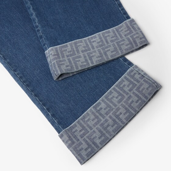 Fendi Wide-leg junior jeans with elasticated waist | Thumbnail 3