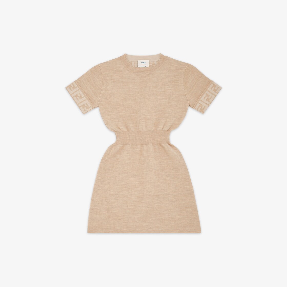 Junior Dress Beige knit junior dress Fendi