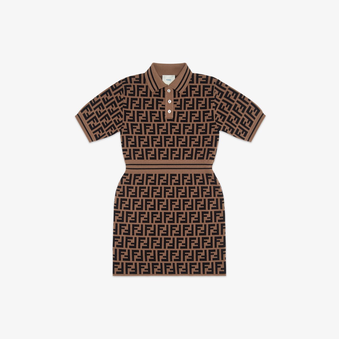 Fendi logo dress best sale