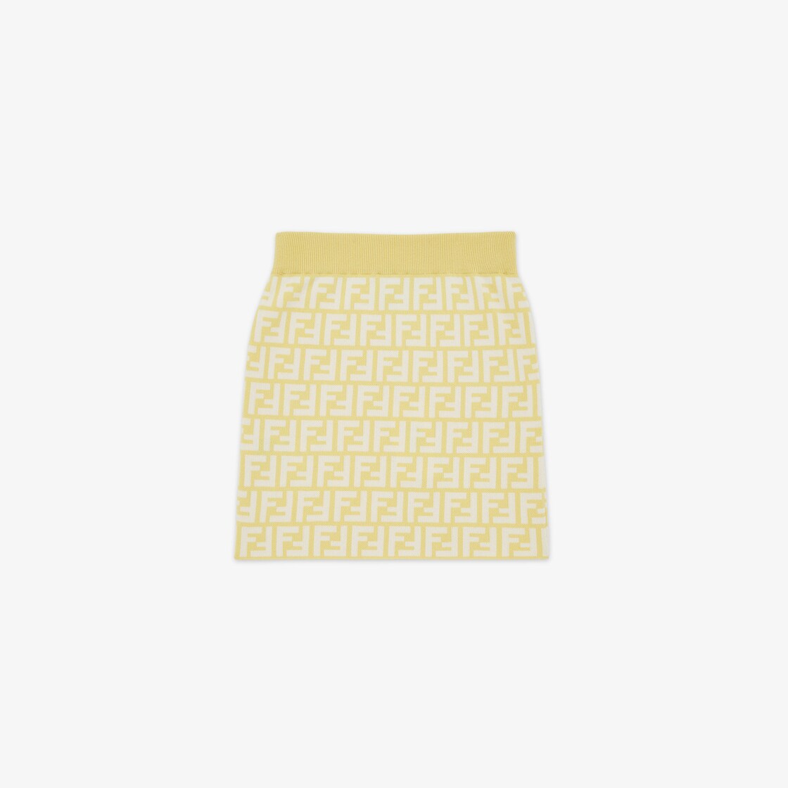 Jersey junior skirt Cotton jersey junior mini skirt Yellow - Image 2/3