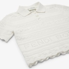 Junior knit polo shirt