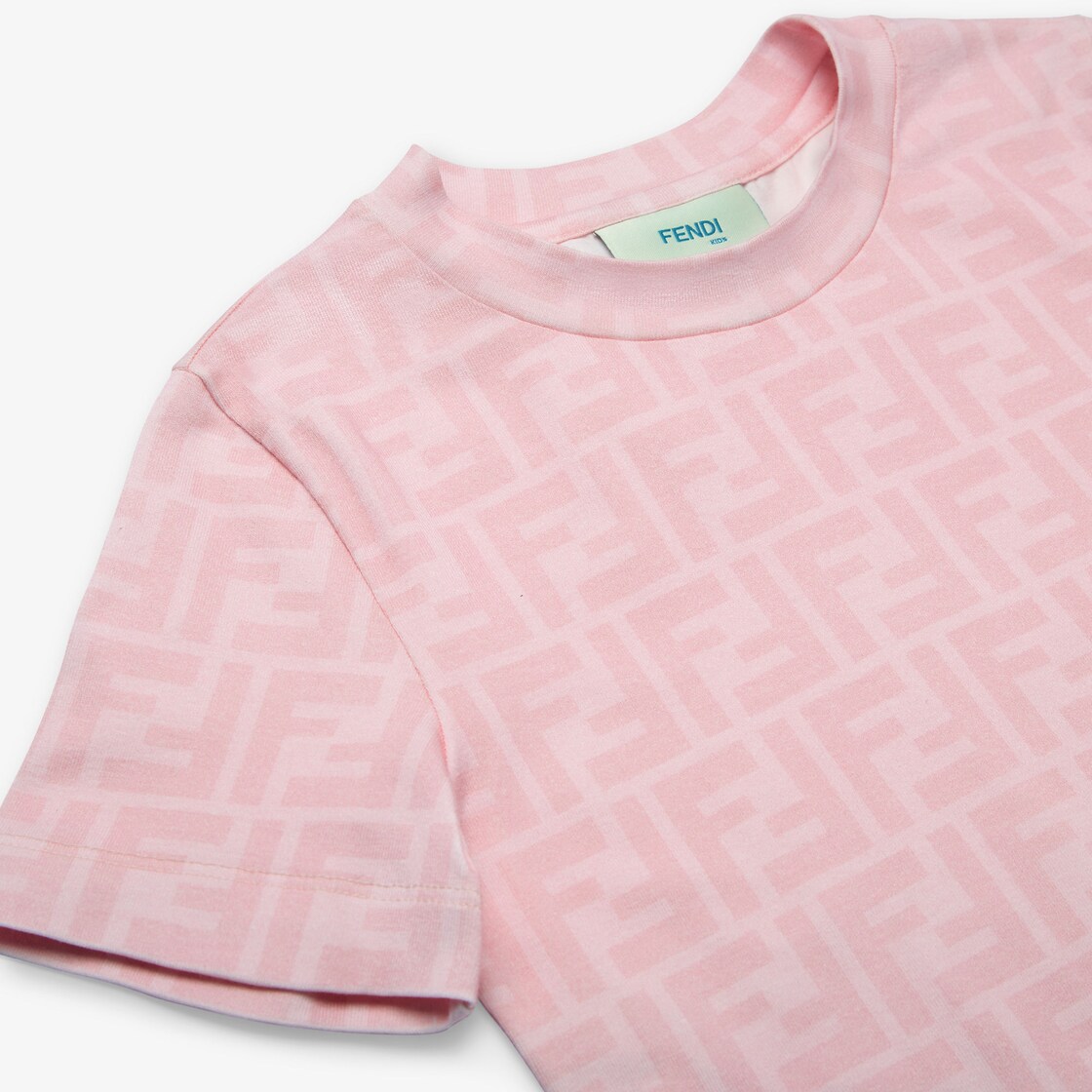 Junior T Shirt Fabric Pink Fendi