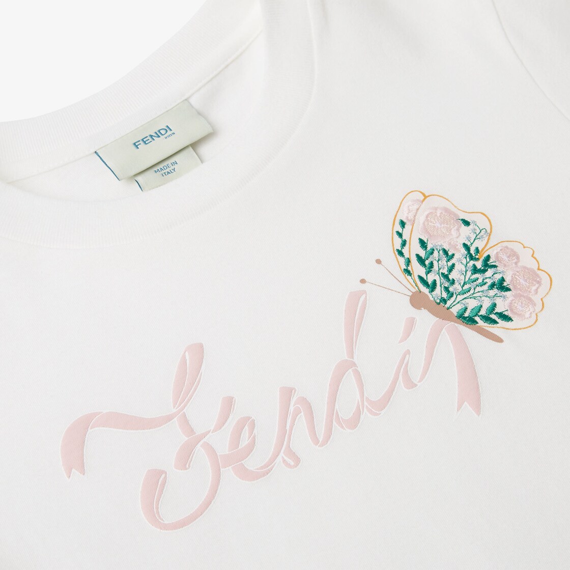 Junior T-shirt Jersey T-shirt with print and butterfly embroidery Multicolour - Image 3/3