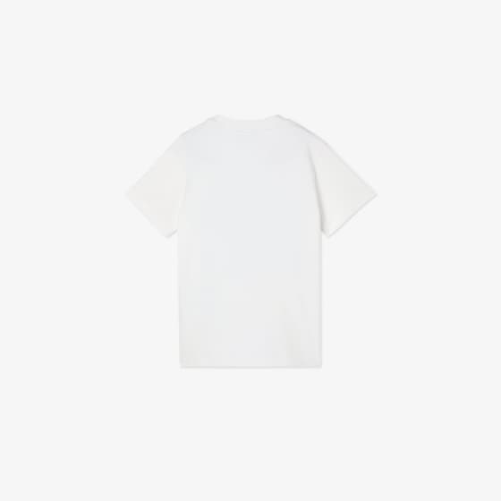 Fendi Junior white jersey T-shirt with 'Itina' dog embroidery | Thumbnail 2