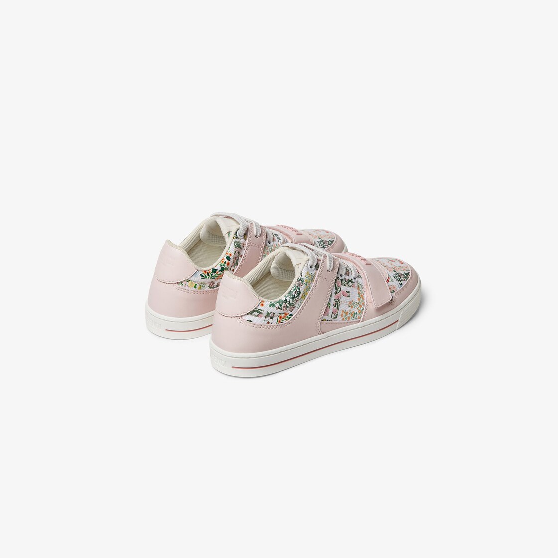 Junior sneakers Multicolour jacquard and leather junior sneakers Pink - Image 3/3